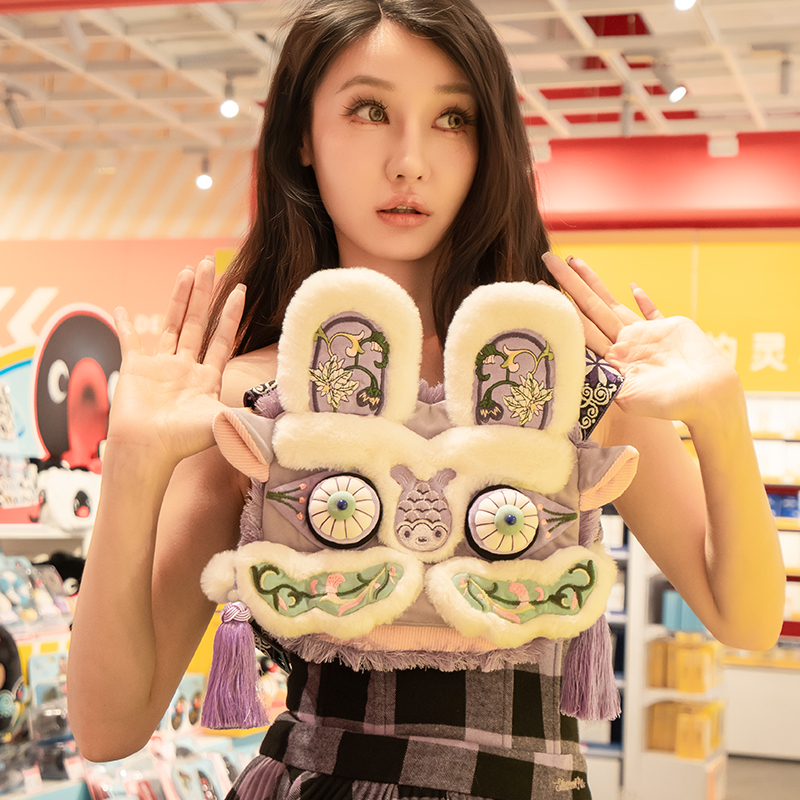 芽小七原创手作茈藐紫斜挎包中国风斜挎迷你可爱小包包国潮百搭