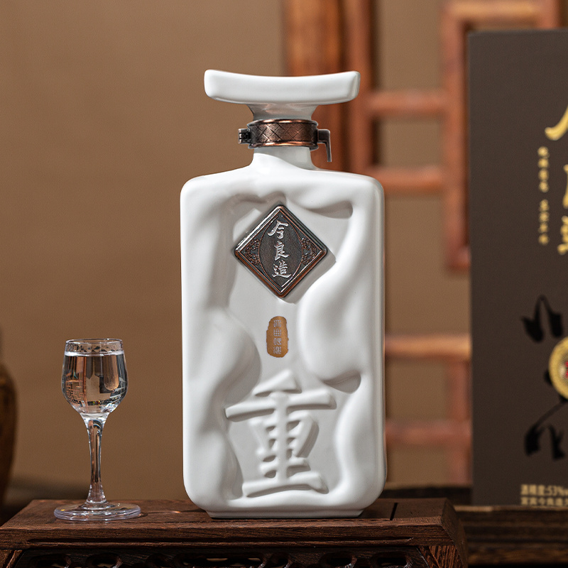 今良造【中秋佳节】【重器】纯粮酿造酱香型白酒大曲坤沙53度500ml