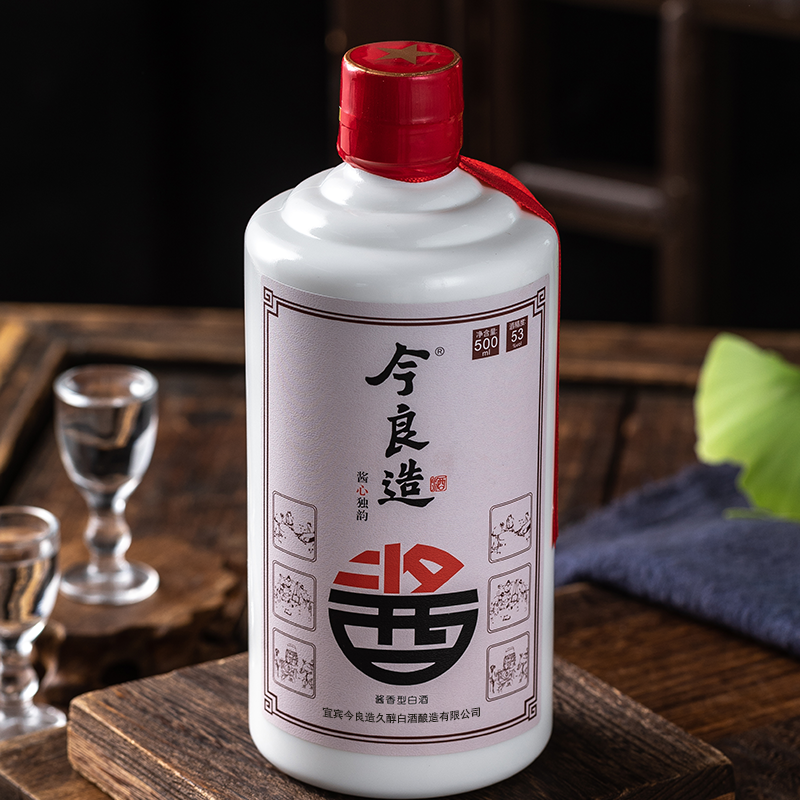 今良造【好物节】【酱心独韵光瓶装】酱香型白酒大曲坤沙53度500ml