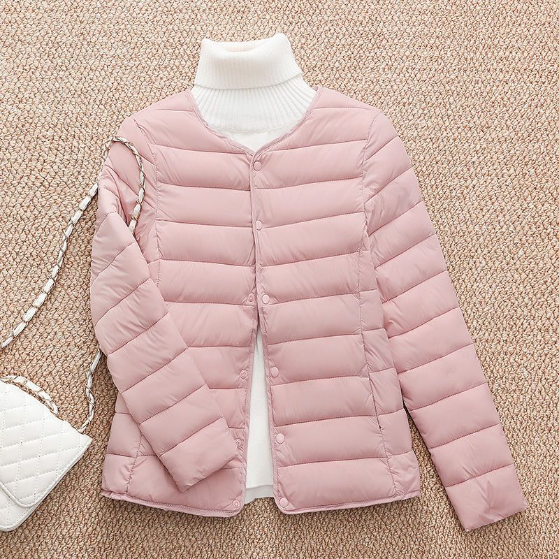 波司登轻薄羽绒服服女短款新款圆领女士小棉袄无领秋冬内胆两穿保