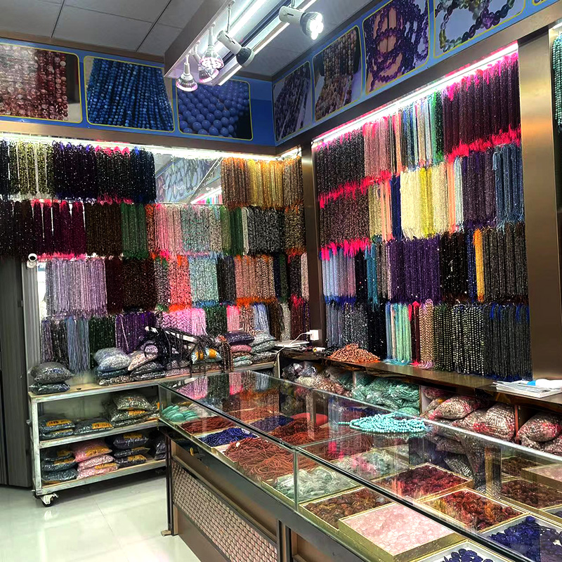 石榴石极光超七紫黄水晶手链手串圆珠饰品