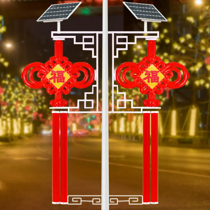 户外景观灯LED中国结路灯杆装饰中国结道路太阳能灯定制中国结灯