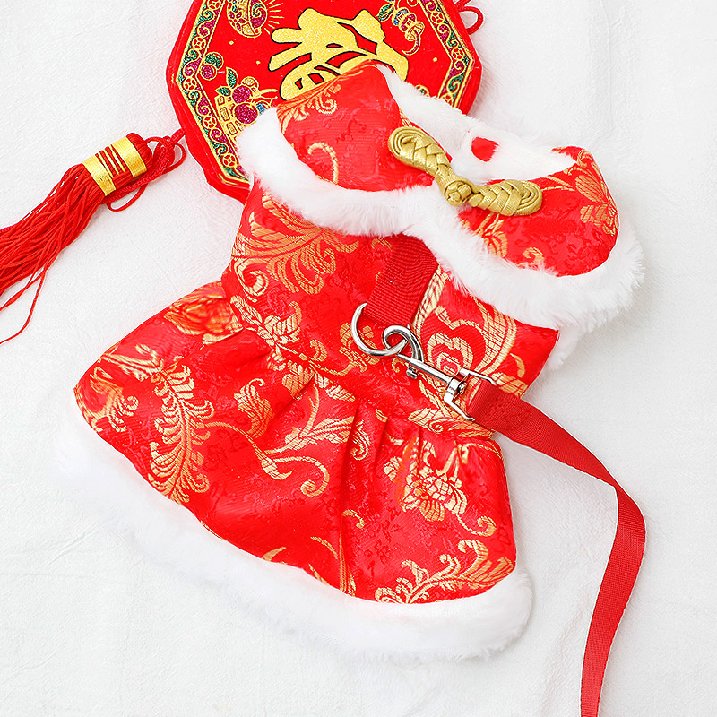 【清仓爆款】狗狗新年唐装泰迪比熊博美小型幼犬宠物猫咪喜庆过