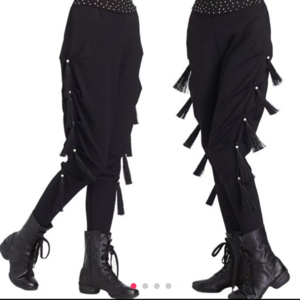 广场舞日常百搭流苏裤