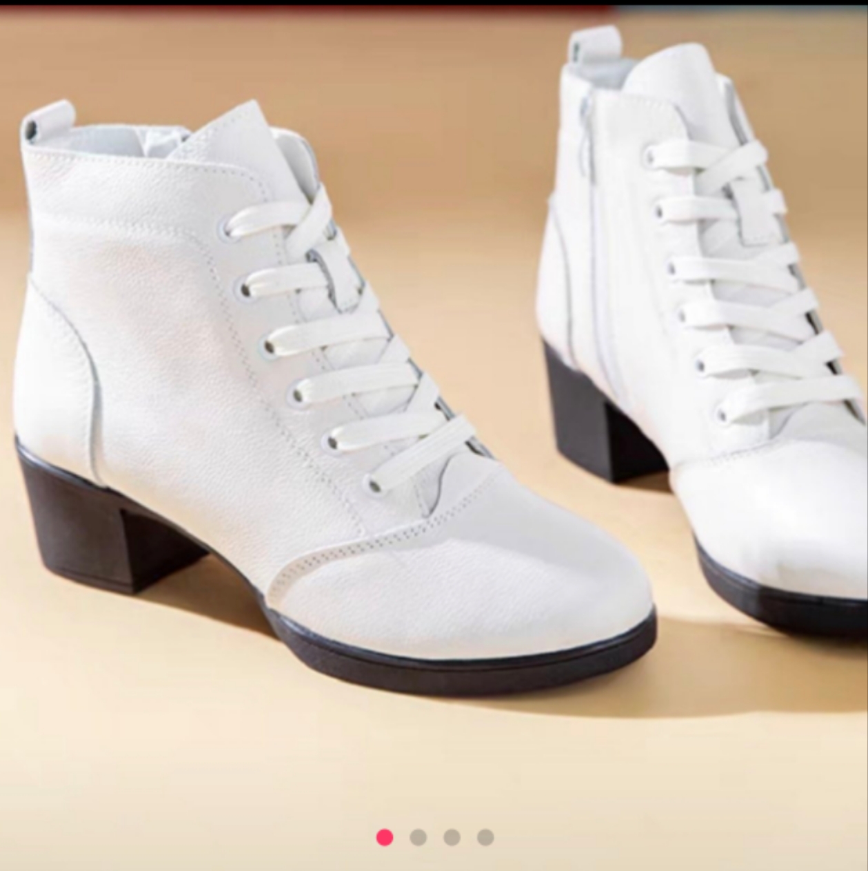 新款头层牛皮中跟软底舞蹈鞋