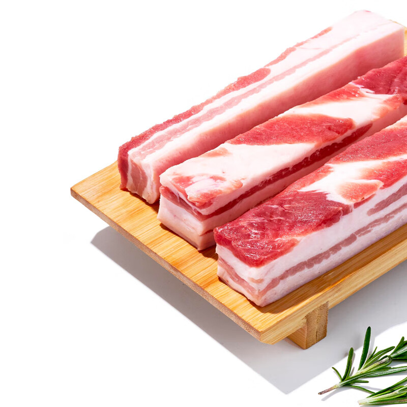 【180天白猪家庭装】冰鲜猪带皮五花肉1kg