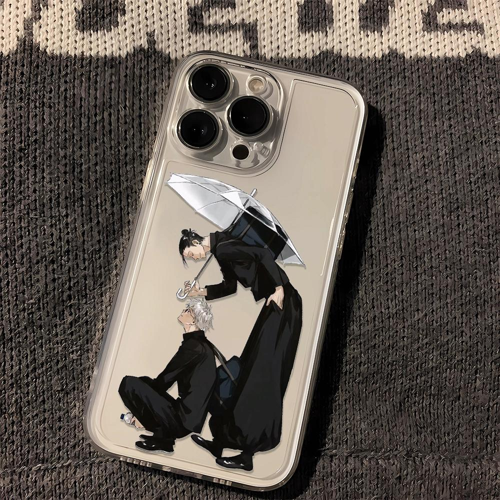 潮牌夏油杰适用iphone15苹果手机壳14promax全包13pro防摔12/11/x
