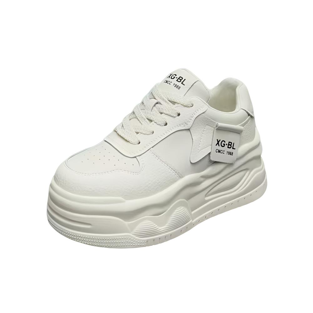 香9952  4124真皮厚底小白鞋 （标准尺码）