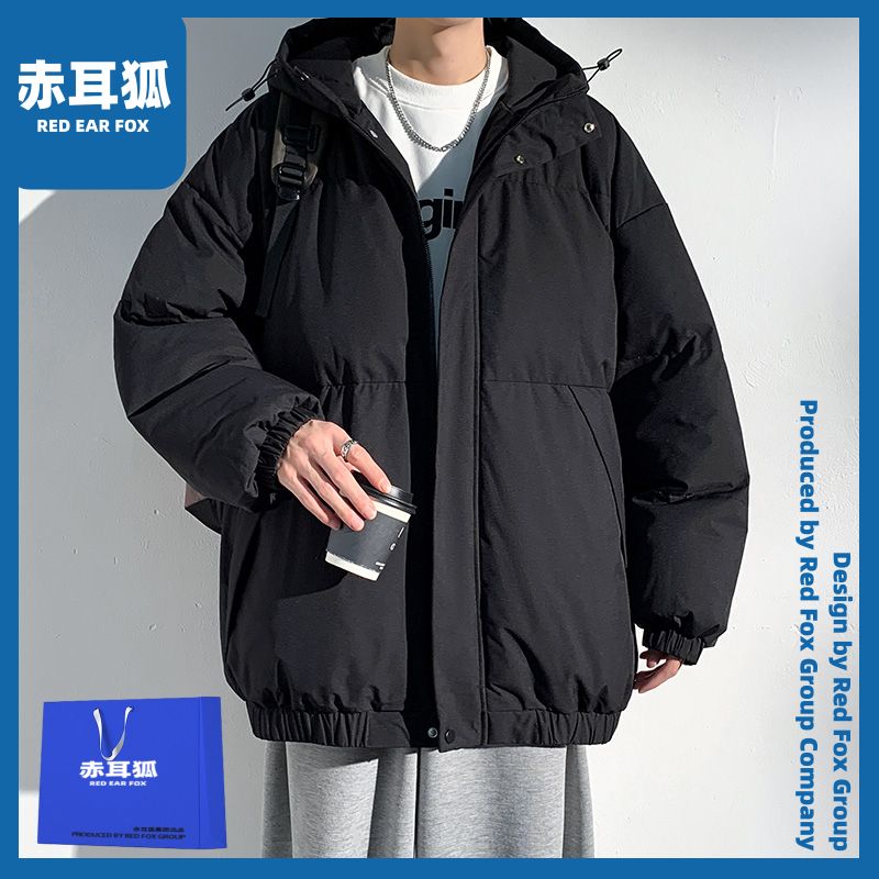 赤耳狐冬季棉服外套男士加绒加厚款保暖棉衣ins港风宽松休闲棉袄
