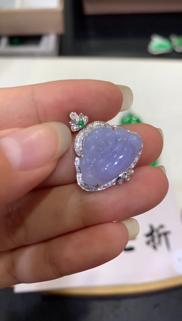 【闪购商品】翡翠团购18K金镶嵌14