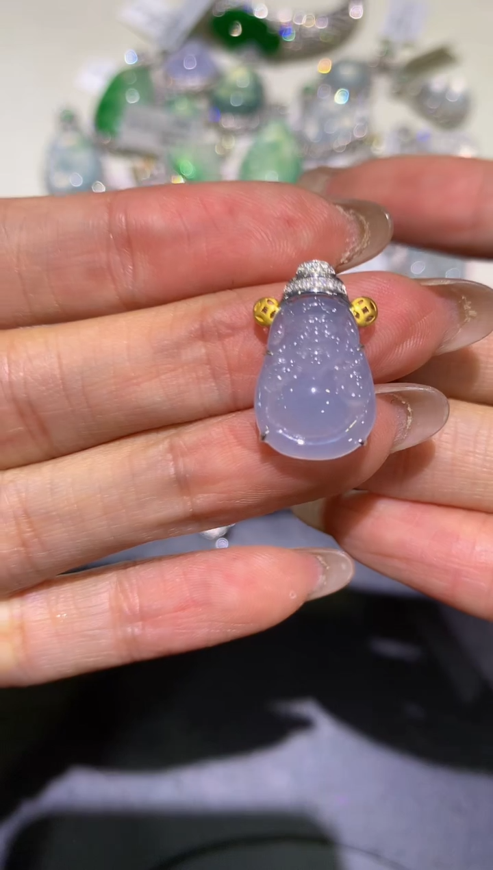 【闪购商品】翡翠团购18K金镶嵌6