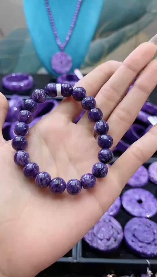 【闪购商品】查罗石（紫龙晶）手串未镶嵌10