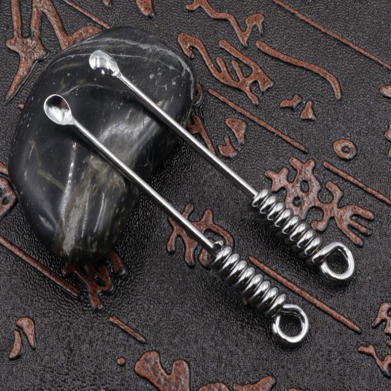 【新店福利】九十年代薄口不锈钢老式圆耳勺耳扒扣耳朵勺挖耳挖耳