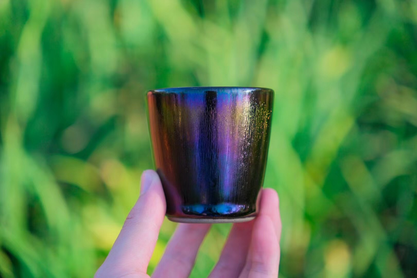 建窑建盏高端茶器主人杯主人杯支静—炽焰