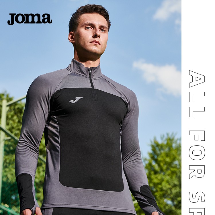 JOMA先锋系列春秋运动跑步训练服速干长袖加绒半拉链3126FL0001