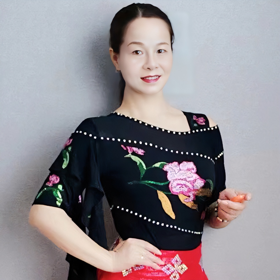 丽萍舞服粉红回忆连档上衣时尚百搭圆领女士夏季