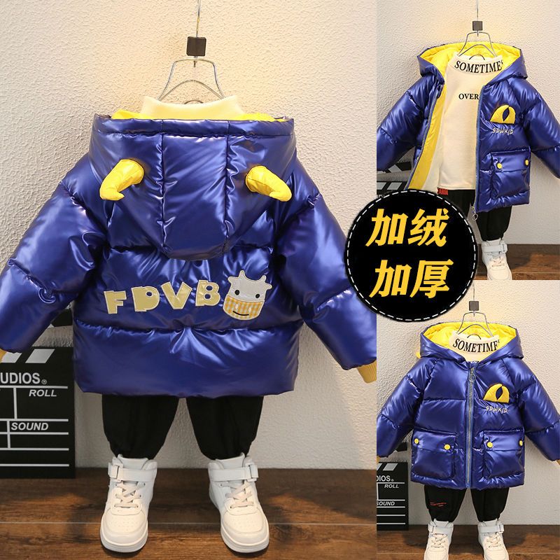 秋冬爆款宝宝休闲棉衣2021新款男童冬装1小童女3洋气婴儿加绒加厚