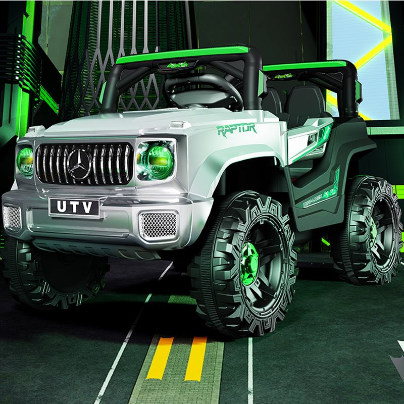 超大号儿童电动车四轮越野车遥控小孩玩具车男可坐人宝宝摇摆童车