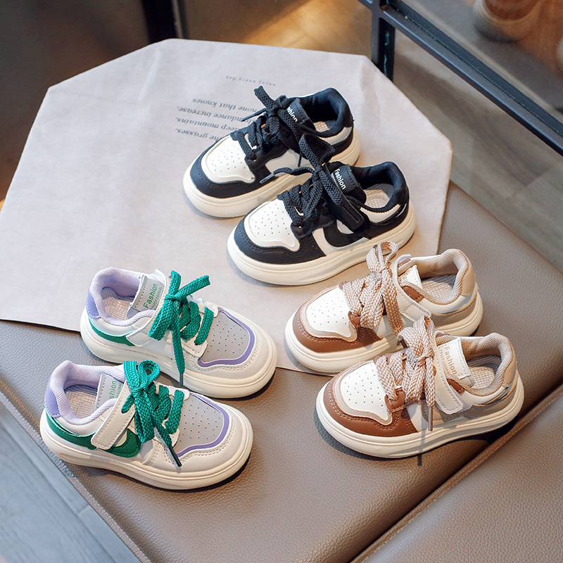 季透气男童运动鞋大童低帮软底板鞋女童潮牌鞋春秋百搭春季中大童