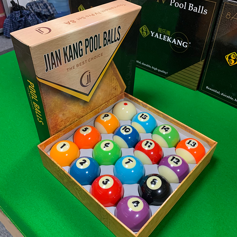 球房专用好看健康8A独眼龙水晶TV球一套包邮标准黑八桌球台球球子