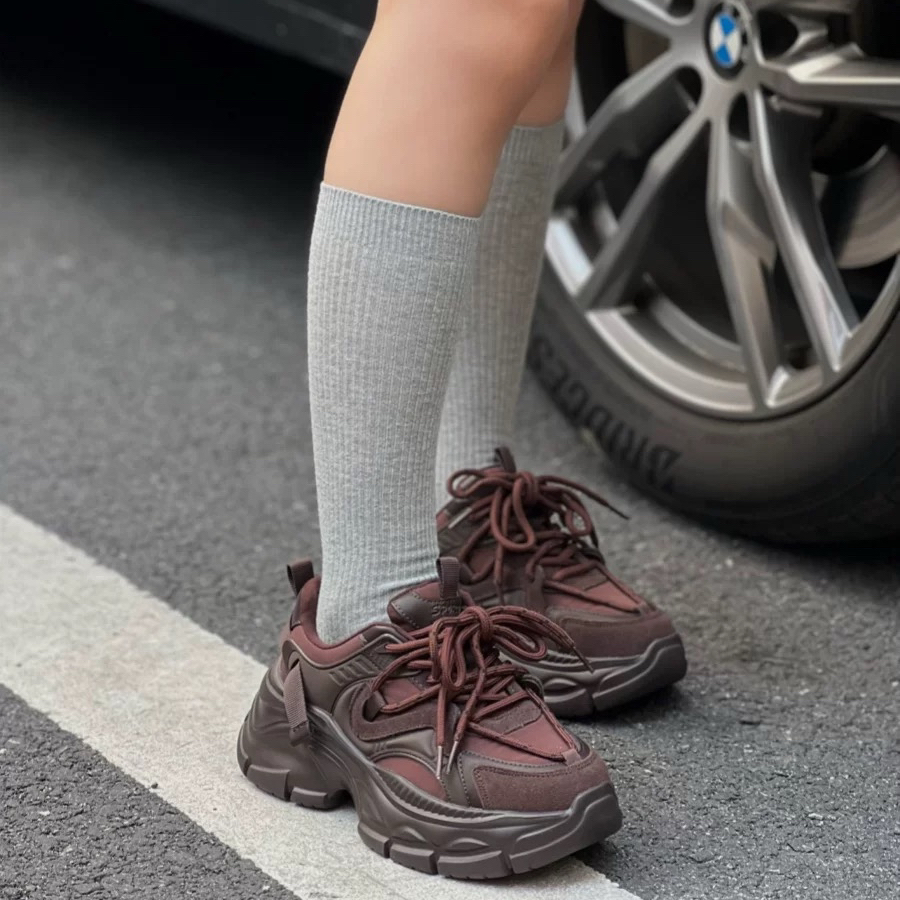 轩轩家【街拍款老爹鞋】 炸街款网红超火时尚大牌范儿真皮休闲鞋