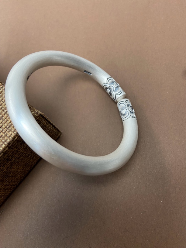 足银手镯 足银999祥云平安喜乐复古经典传承百搭纯手工定制不退换