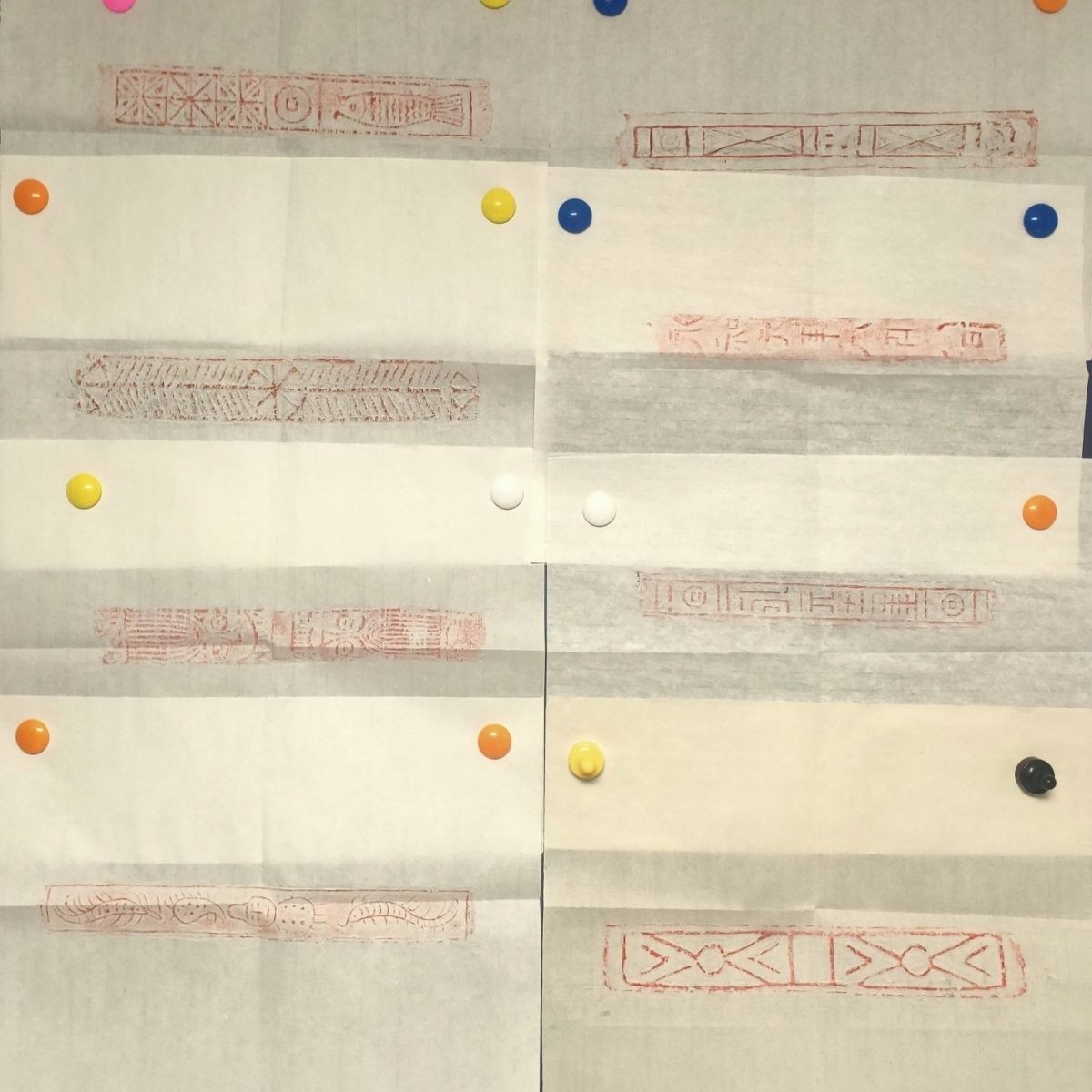 画像砖拓片8品,尺寸46×34cm,随机发