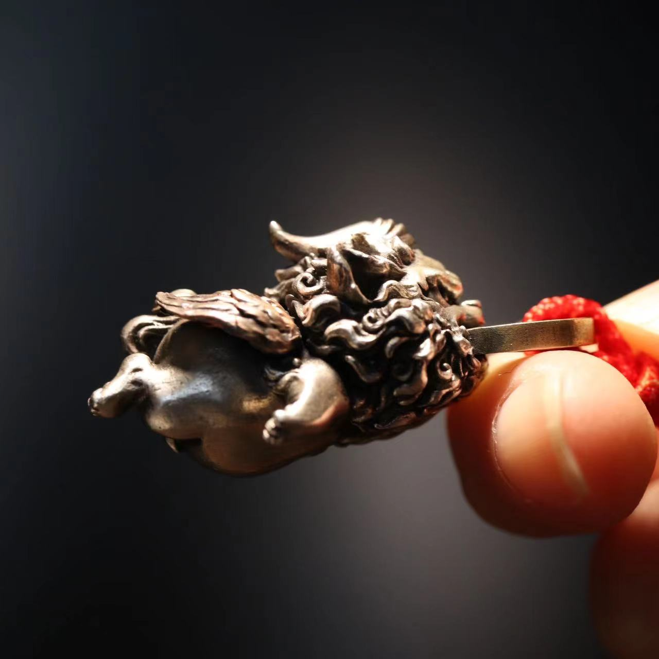 吊坠925银 【貔貅】手工白泽手作原创饰品配饰挂坠配珠创意送男友