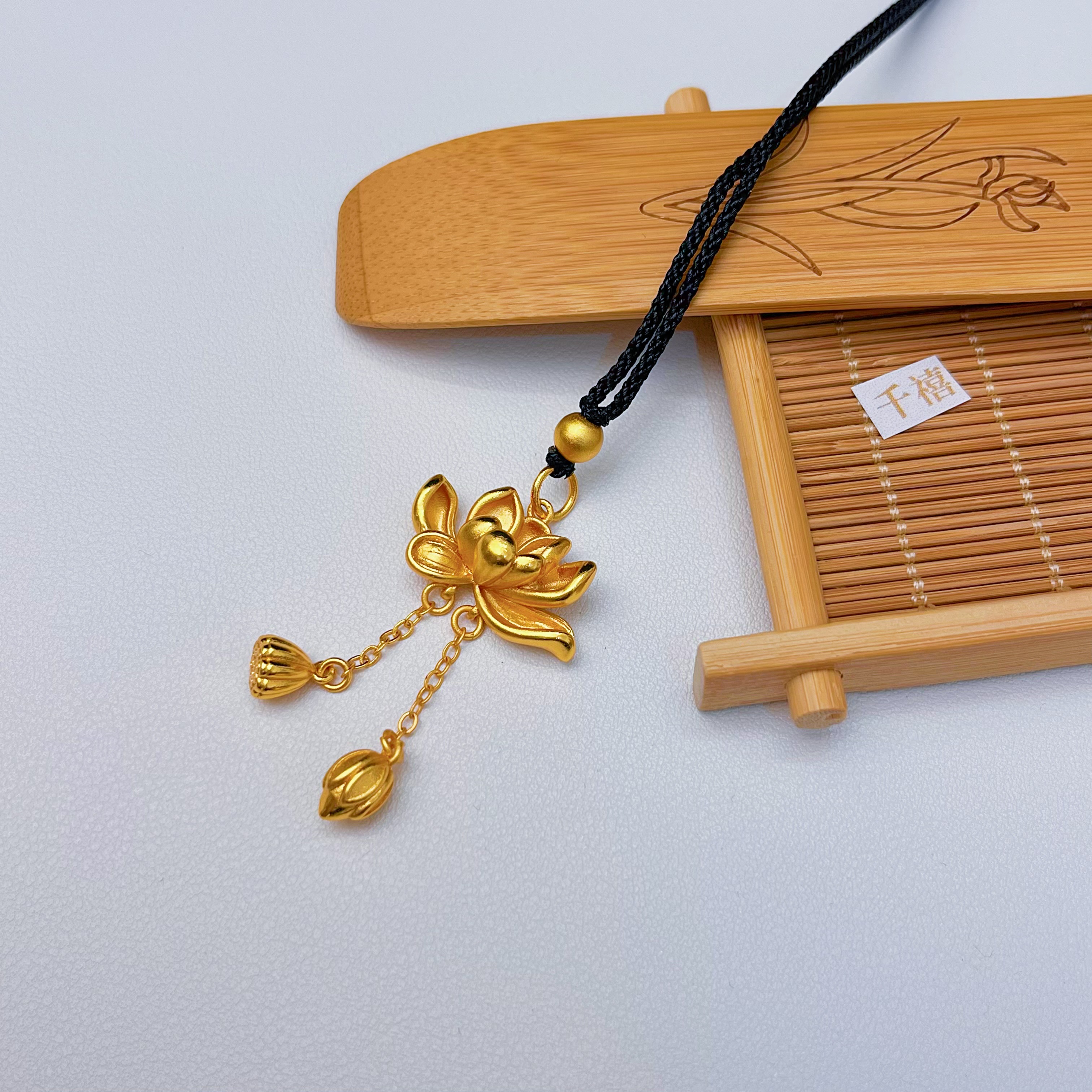 合金吊坠 古法精工立体实心两世欢吊坠 