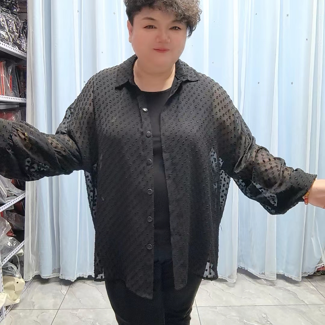 009款乔其纱提花衬衫