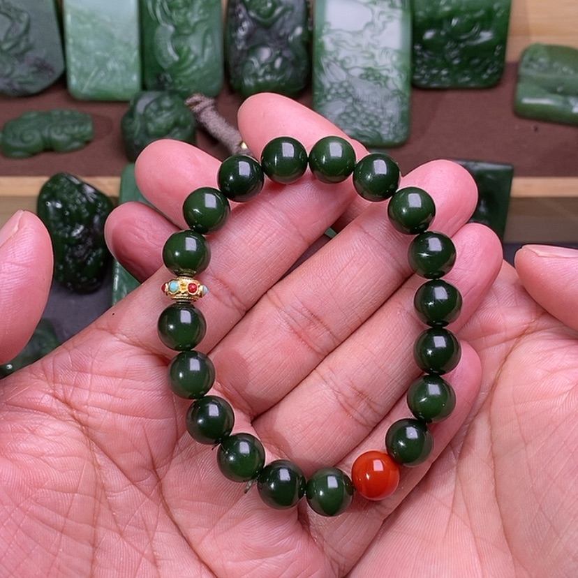 【闪购商品】和田玉（碧玉）颈饰未镶嵌西****场