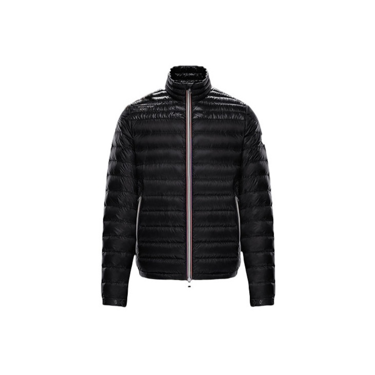 全新未使用 MONCLER 盟可睐蒙口 休闲百搭徽标拉链羽绒服男士黑色