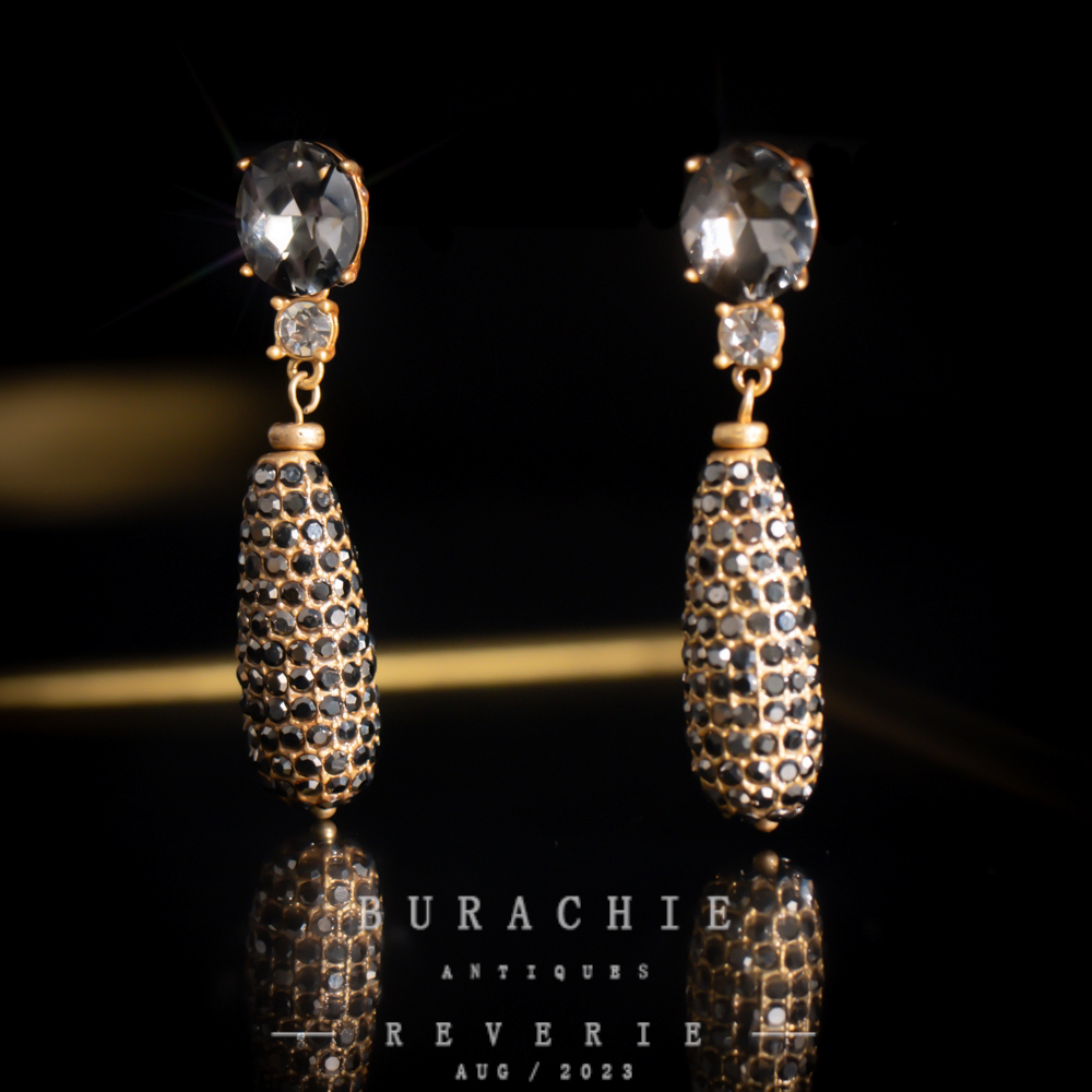 铜合金仿水晶耳饰 【6846】周年珍藏英｜经典原标克拉款CrownFrett