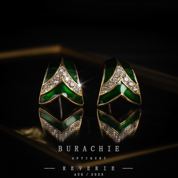 铜合金仿水晶耳饰 【3970】很绝西德工坊制作 值得收藏耳饰