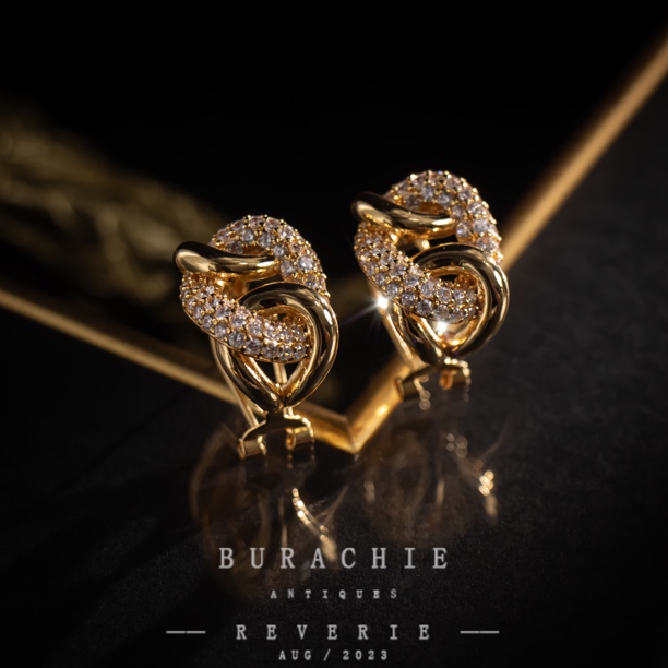 铜合金仿水晶耳饰  【9679】 万象生息 英产｜ 流光溢彩7.04ct 