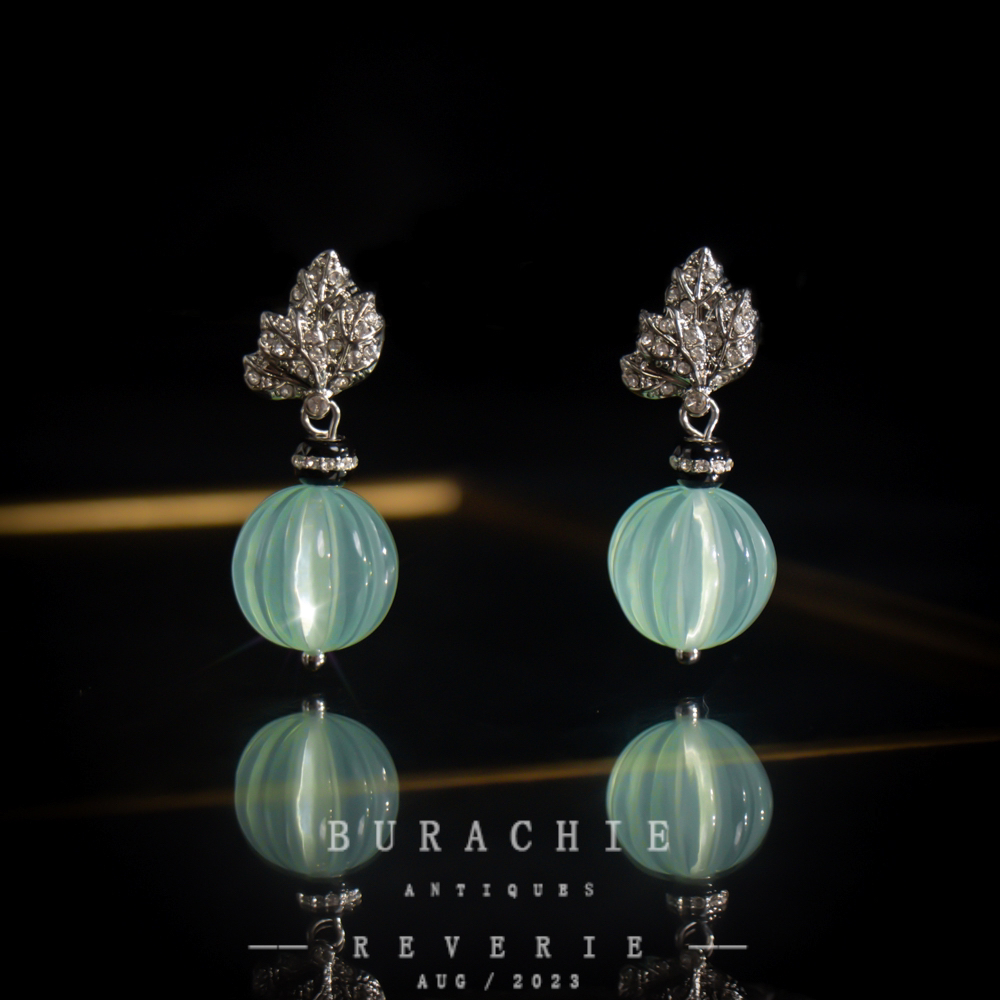 铜合金仿水晶耳饰 【6309】周年珍藏英｜经典原标克拉款CrownFrett