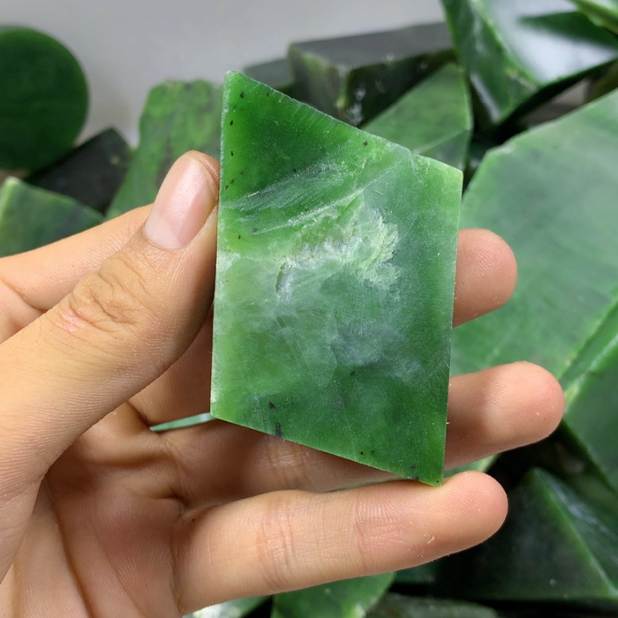 【闪购商品】和田玉（糖玉）颈饰足铂镶嵌