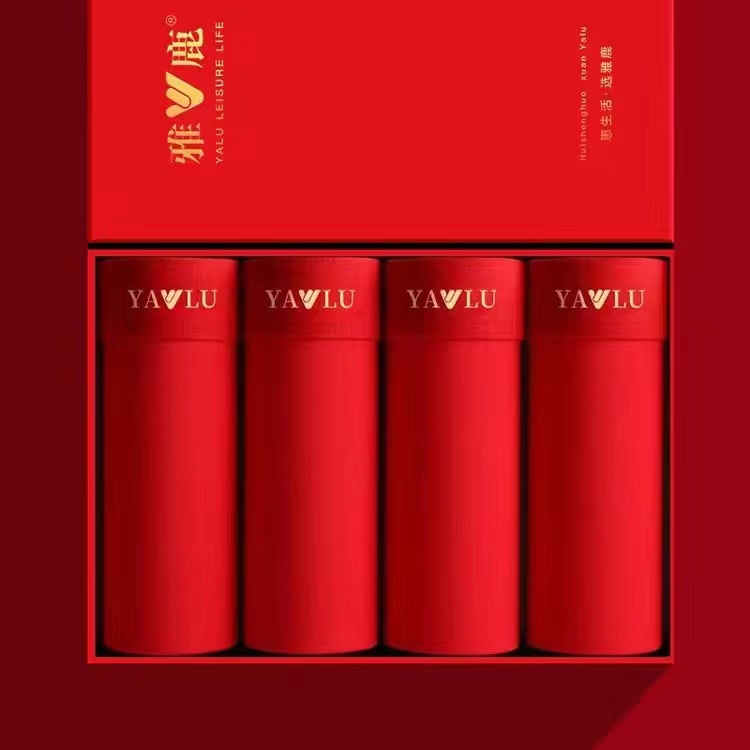 雅鹿雅鹿正红本命男内裤棉款4条装礼盒装