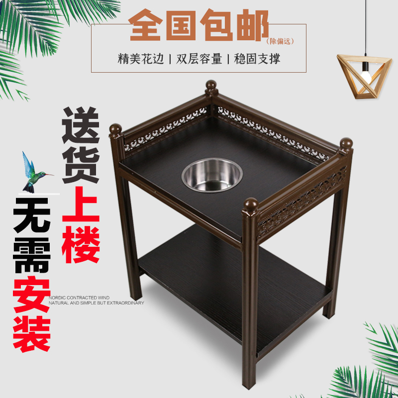 麻将茶几茶水架麻将桌小边几置物架棋牌室打牌可移动专用茶水桌