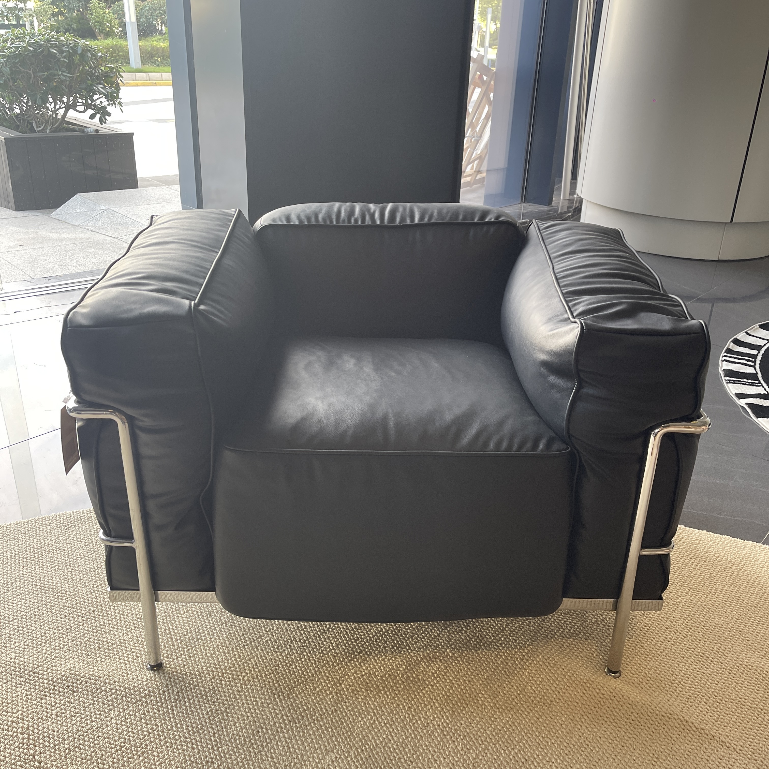 【Galn+】单人沙发包豪斯中古设计师客厅不锈钢单人沙发