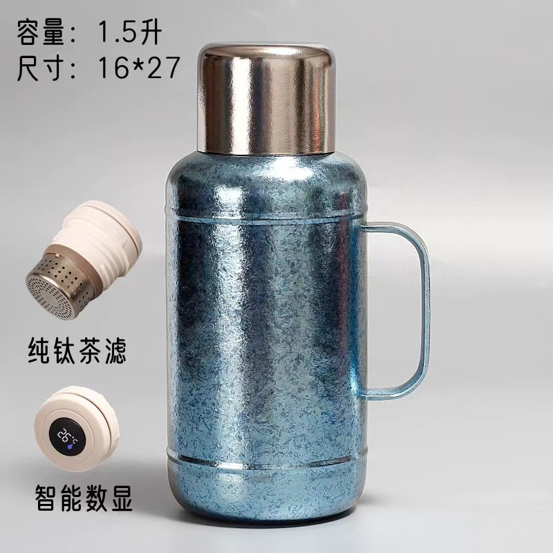 纯钛焖茶壶保温杯男女老白茶壶泡茶家用办公咖啡壶旅行壶泡奶壶