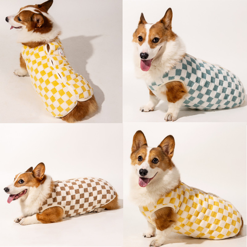 柯基衣服冬季加绒保暖狗狗马甲秋装泰迪中小型犬柴犬宠物加厚冬装