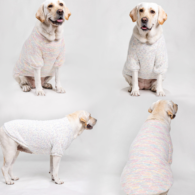 宠物衣服狗秋冬装金毛中大型犬毛衣牧哈士奇萨摩耶加厚两脚打底衫