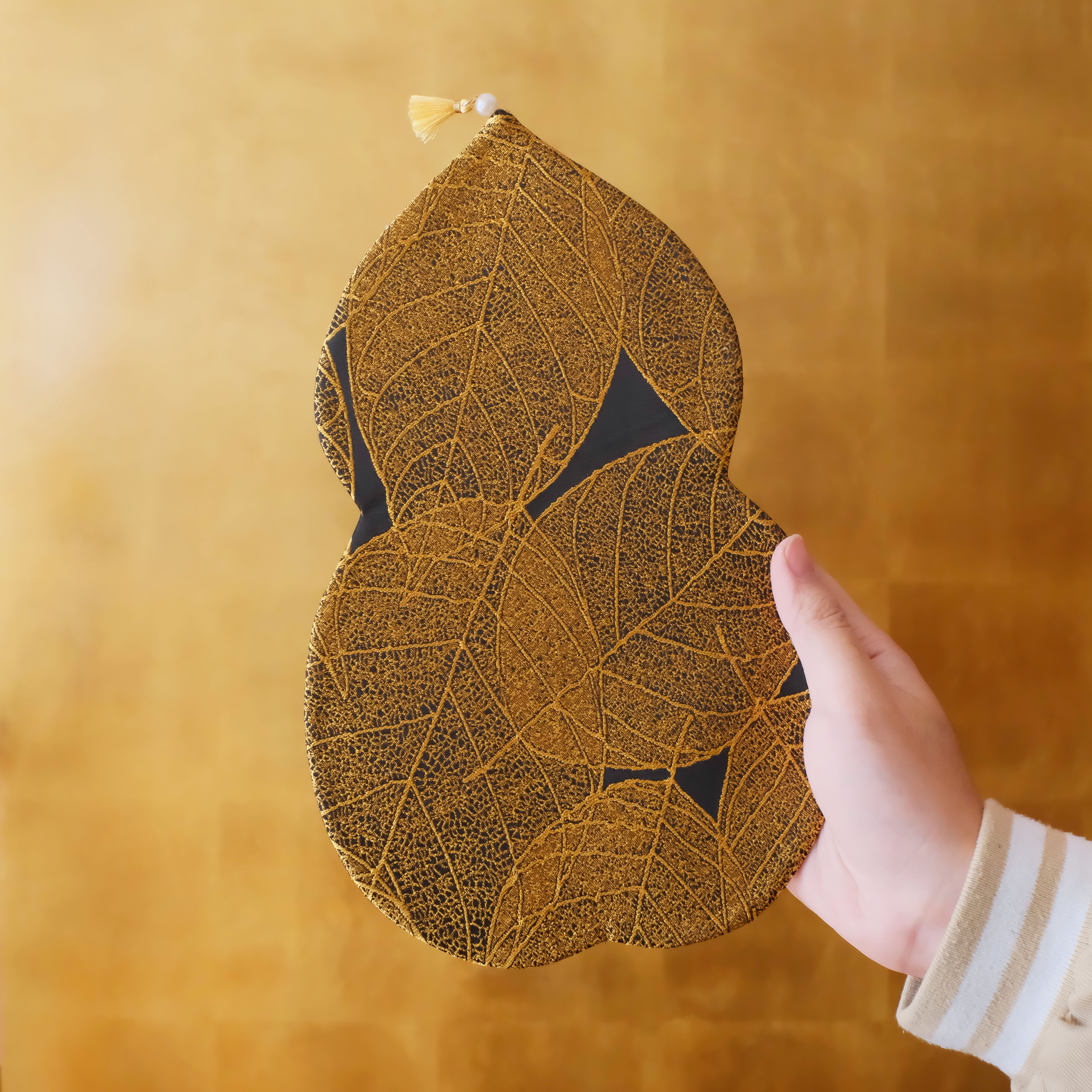 问春风 【鎏金岁月】葫芦形茶席隔热防烫茶道零配茶垫茶席27*17