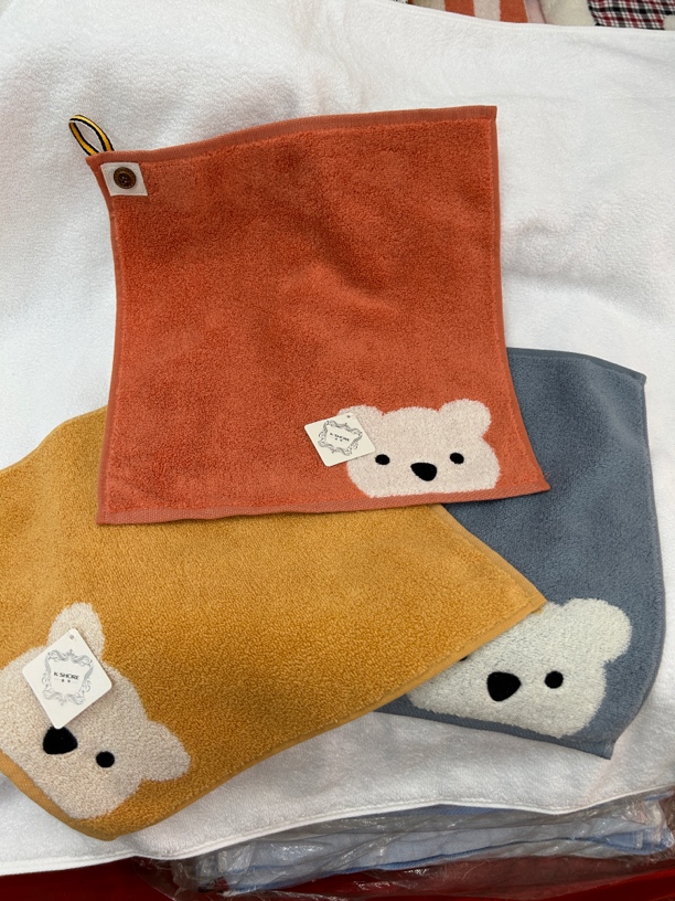 方巾3条经典熊头