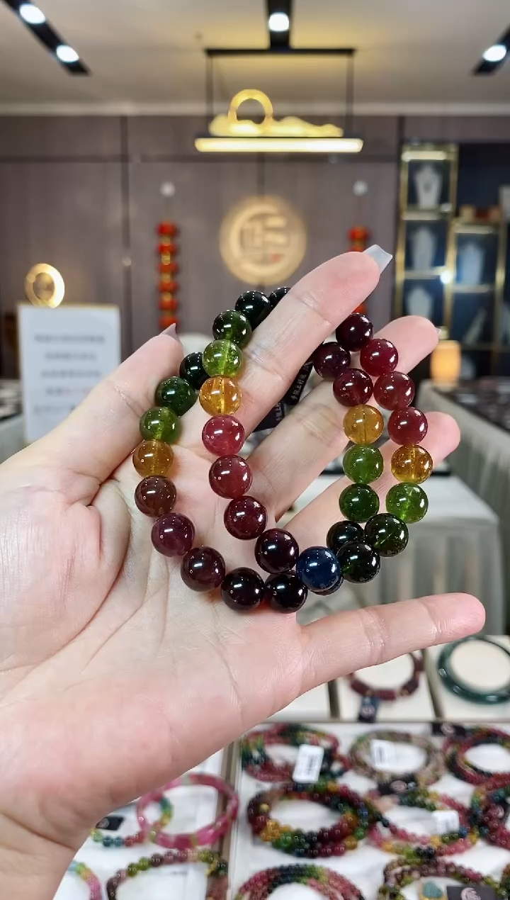 【闪购商品】碧玺单圈手串10mm+未镶嵌（多样性发一条）H