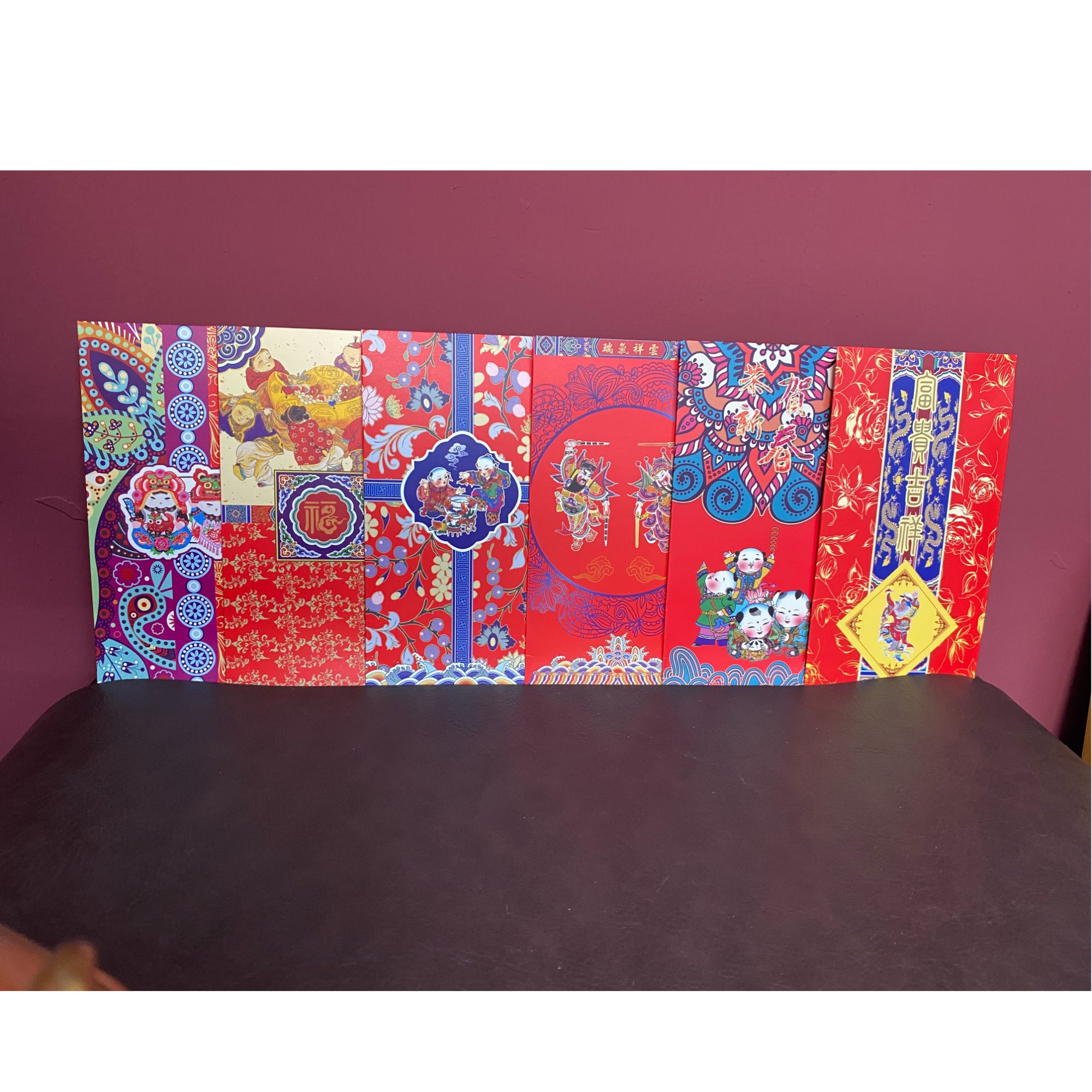 菲姐甄选粉丝福利过年恭喜发财红包袋6个装红包袋利是封