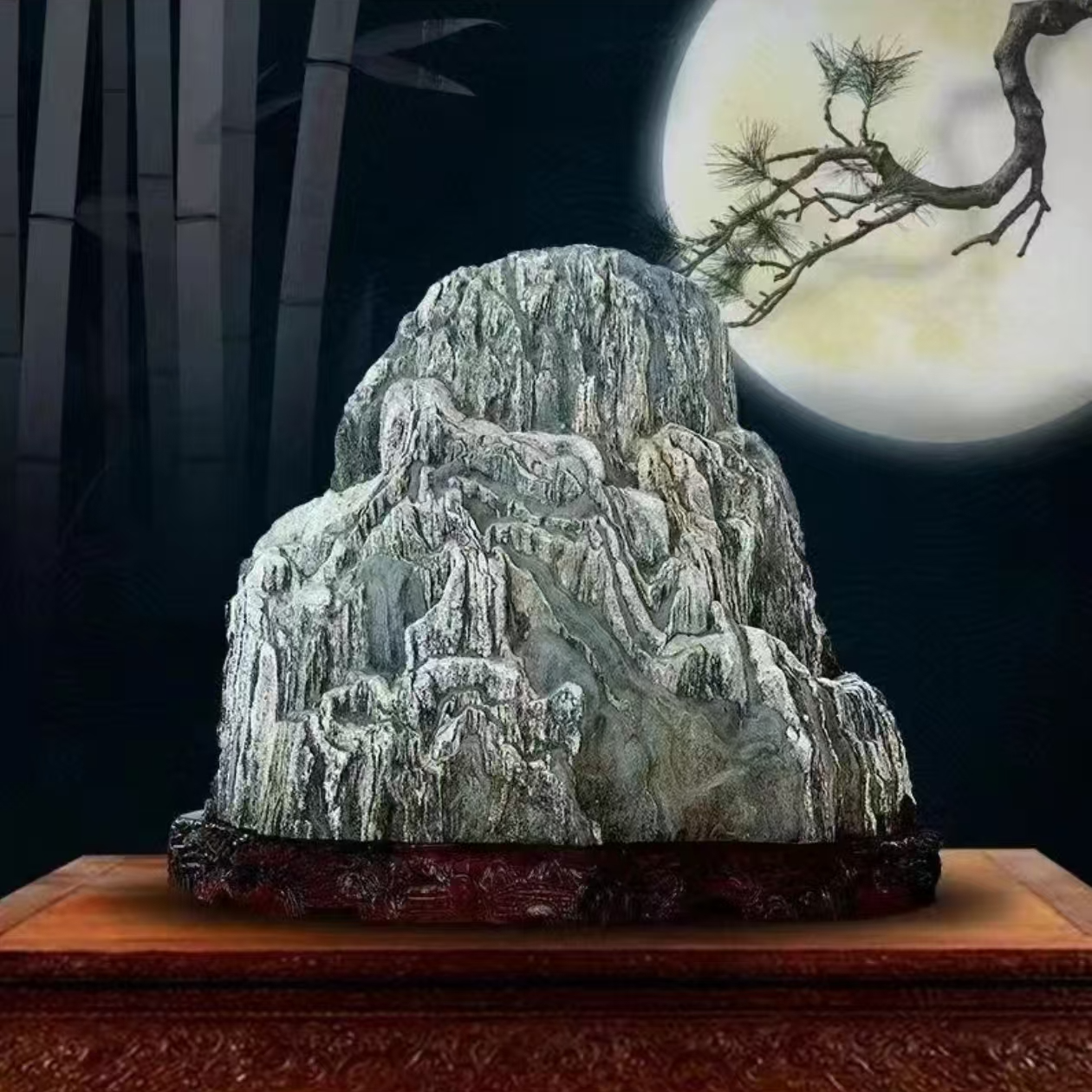 庭院景观石摆件园林景观石摆件一物一拍泰山石