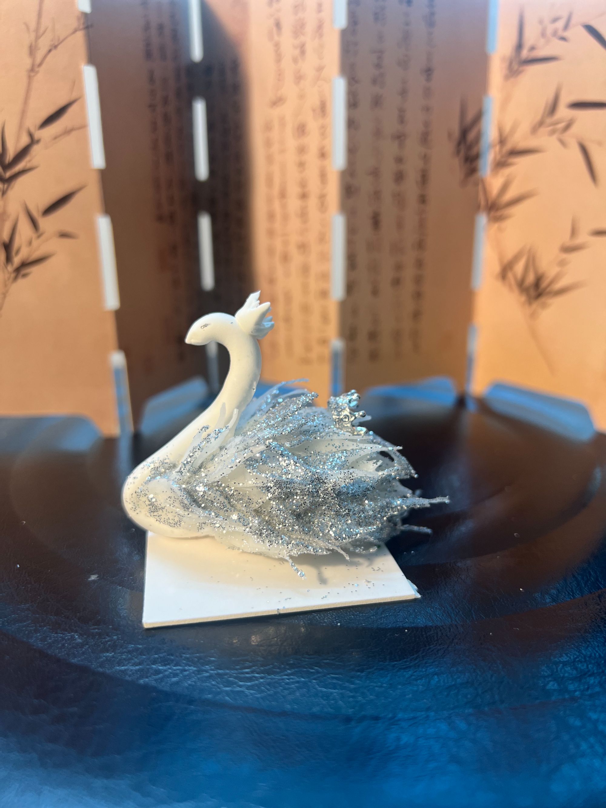 手工仿真天鹅可爱食玩甜点diy配件迷你小物件冰箱贴挂饰摆件