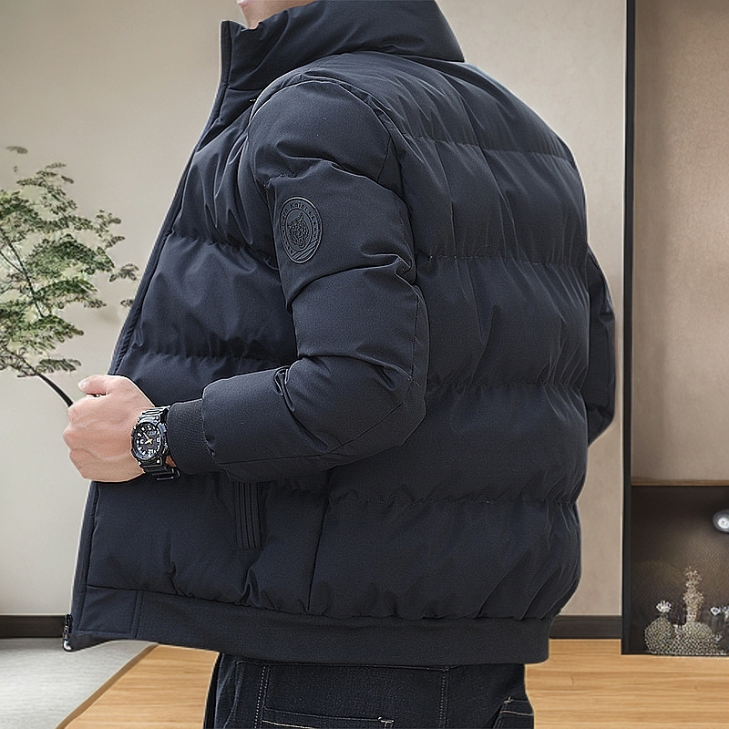 男士棉衣秋冬季休闲立领棉服男装加厚保暖短款运动外套上衣服棉袄